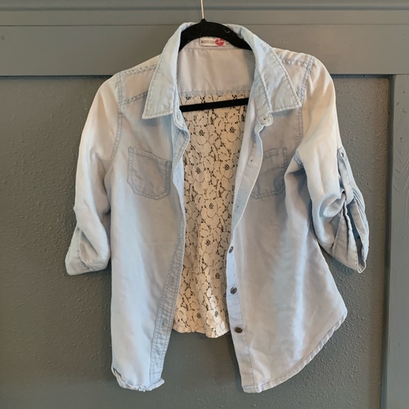 💙Blue Lace Buttonup💙 - Picture 1 of 6